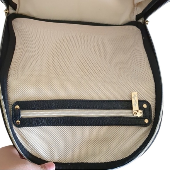 ITZY RITZY Mini Vegan Leather Diaper Bag Backpack in Classic Black - Picture 9 of 9